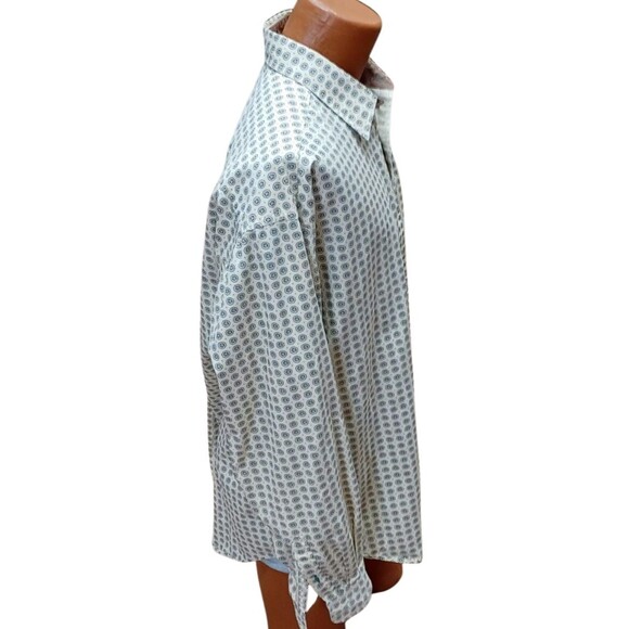 Vintage Tommy Hilfiger Shirt Mens XL Button Up Crest Logo 90s Tan w/ Octagon - Picture 3 of 8